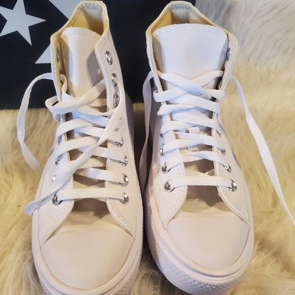 NEW Converse WMNS CTAS MOVE WHITE 568498C Platforms Sneakers - Picture 7 of 10